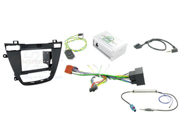 Connects2 Komplett monteringskit 2-DIN Opel Insignia (2008 - 2012) Sort